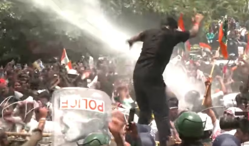 Police lathicharge on students during JPSC-JSSC recruitment exam protest near Jharkhand Assembly in Ranchi