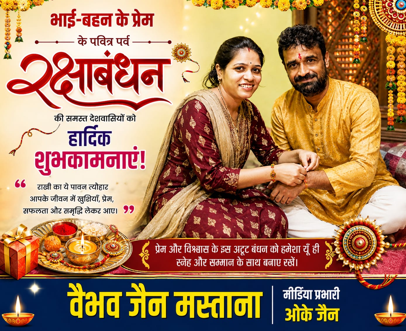 सिलवानी में धूमधाम और उत्साह से मना रक्षाबंधन, महंगाई ने फीकी की त्योहार की खुशियां