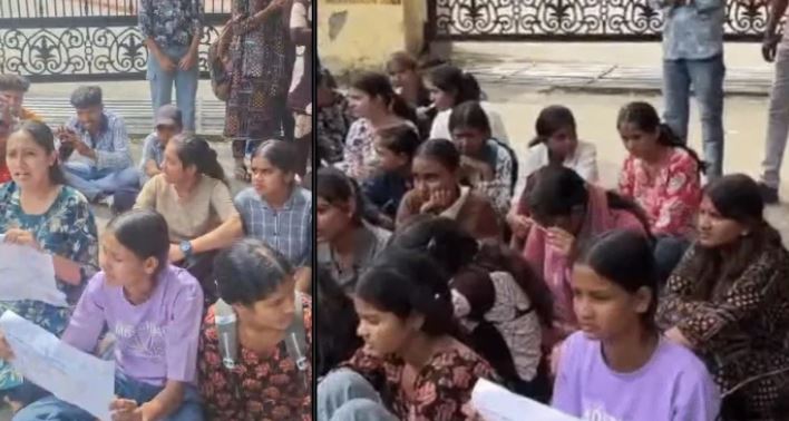 इंदौर में बस सुविधा के लिए छात्रों का प्रदर्शन, देवगुराड़िया से कंपेल तक सिटी बस चलाने की मांग