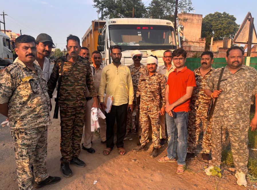 भिण्ड में अवैध खनिज परिवहन पर बड़ी कार्रवाई, 17 वाहन जब्त