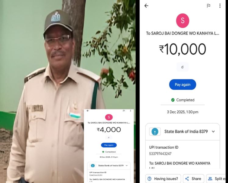 वन विभाग में निर्माण कार्य दिलाने के नाम पर वसूली का आरोप, वनरक्षक ने किया इनकार