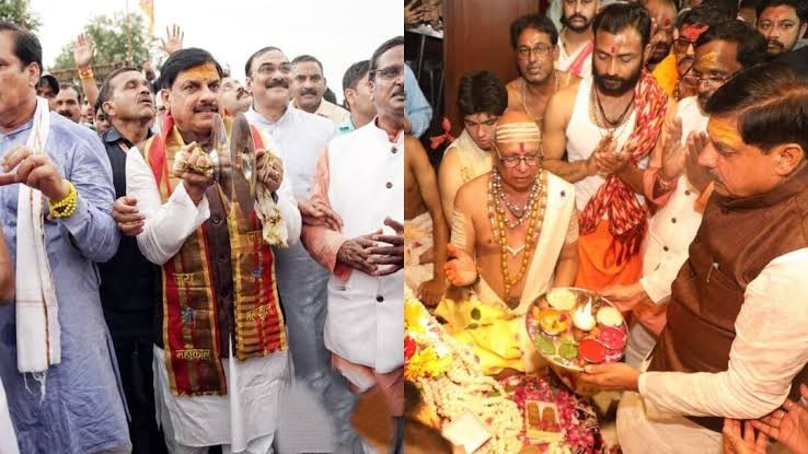 उज्जैन महाकाल की नगरी में आस्था का सैलाब: पांचवीं सवारी में CM मोहन यादव, आसमान से बरसे फूल