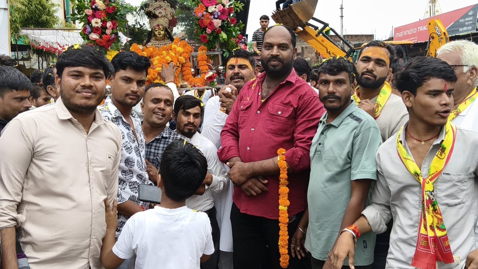 श्रीकृष्ण जन्माष्टमी शोभायात्रा का सर्व अहिरवार समाज ने किया भव्य स्वागत