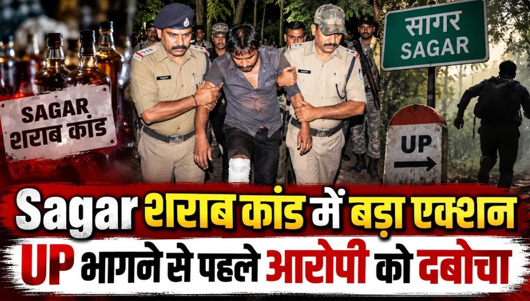 सागर शराब कांड के इनामी आरोपी रवि लखेरा के पैर में लगी गोली, पुलिस ने मुठभेड़ के बाद किया गिरफ्तार