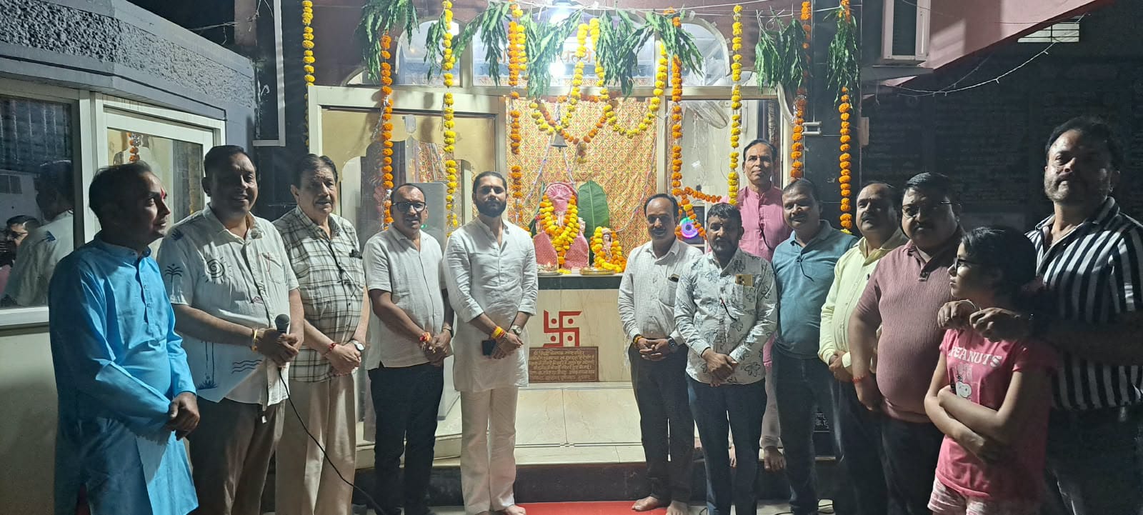 लायन्स नेत्र चिकित्सालय परिसर में श्री सिद्धि विनायक गणेशजी की स्थापना, महाआरती में उमड़े श्रद्धालु