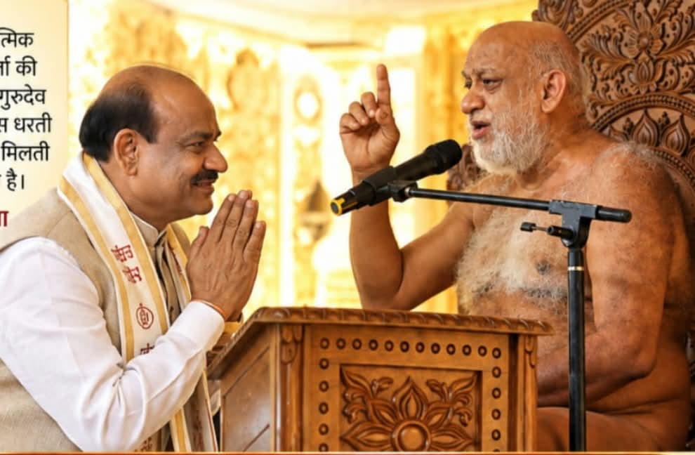 इंदौर आध्यात्मिक ऊर्जा की धरती, गुरुदेव सुधासागर जी का सानिध्य जीवनभर प्रेरणा देगा : लोकसभा अध्यक्ष ओम बिरला