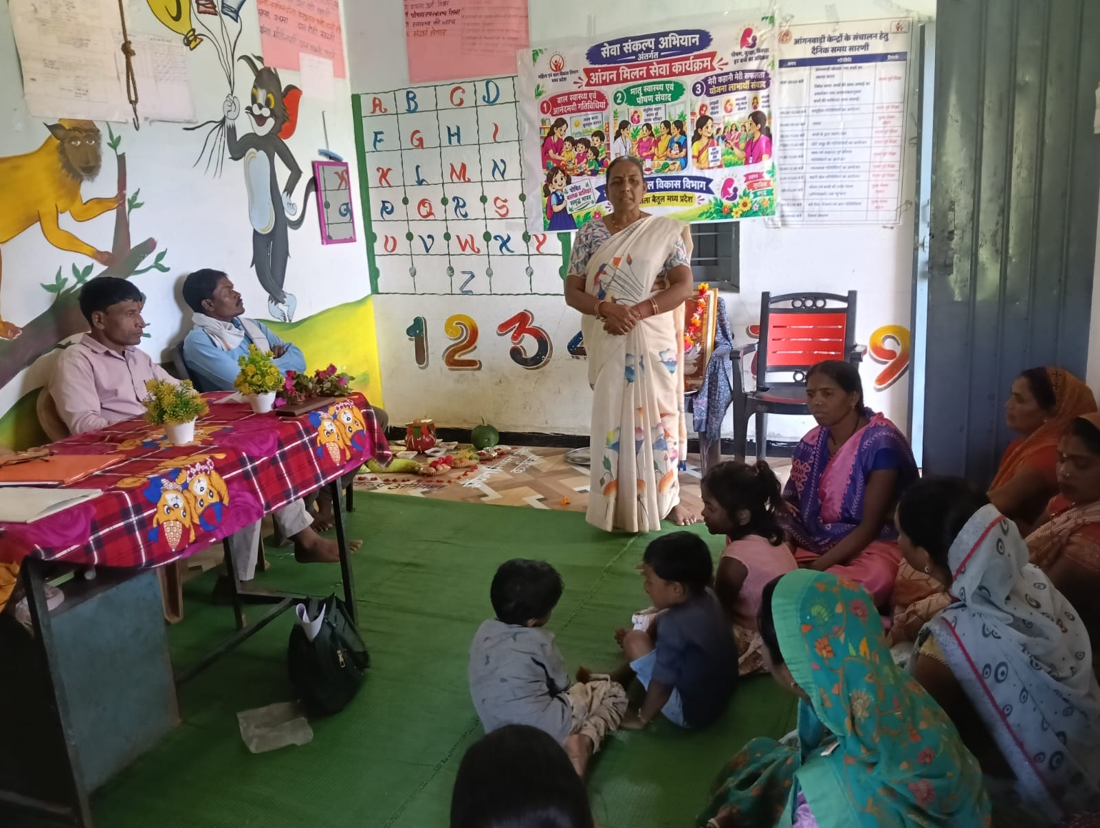 आठनेर में सेवा संकल्प अभियान के तहत आंगन मिलन सेवा कार्यक्रम आयोजित