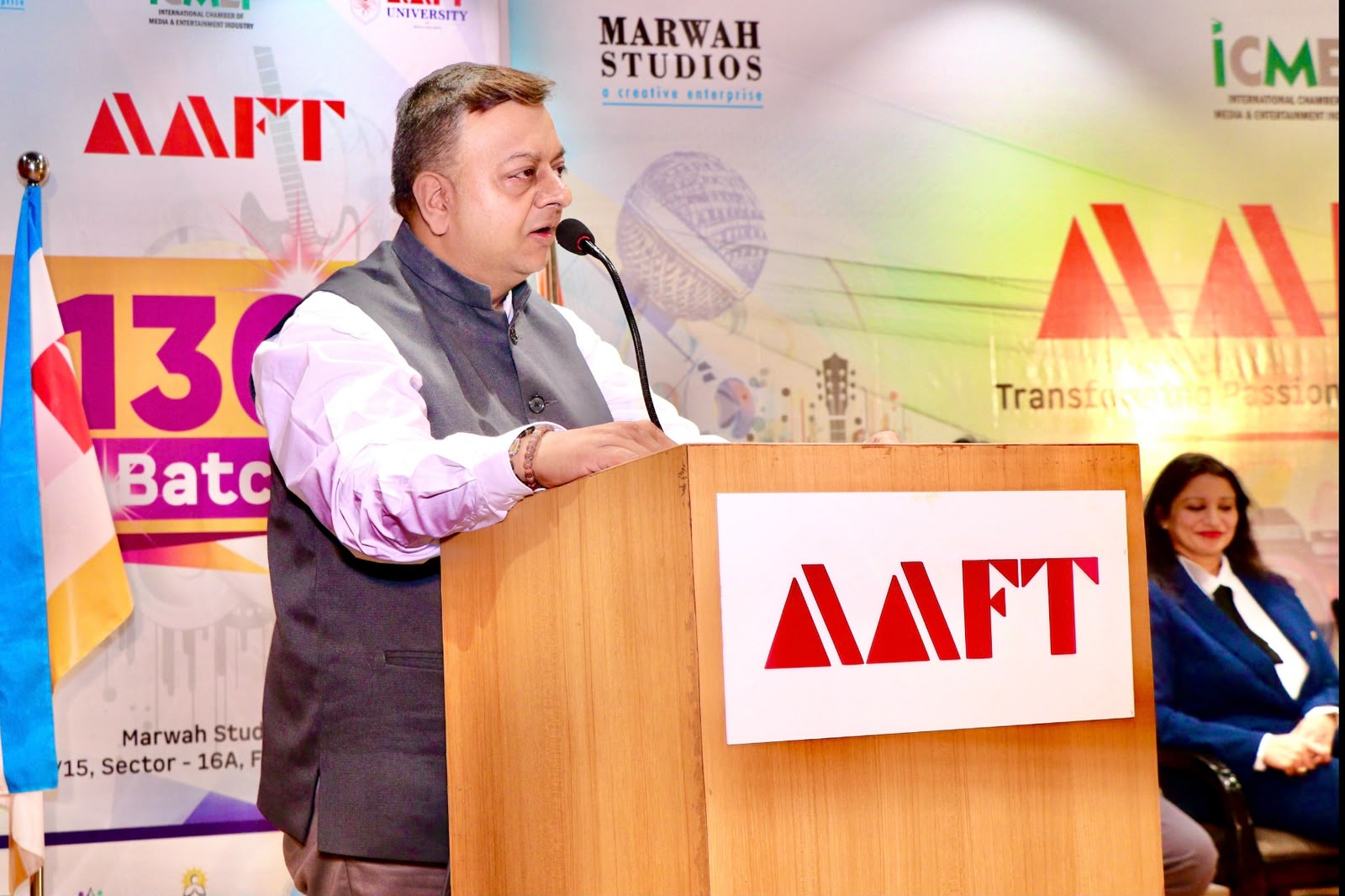 AAFT में फिल्म एवं कला के स्नातक विद्यार्थियों के प्रवेश समारोह में AI, नई तकनीक और रोजगार की संभावनाओं पर चर्चा