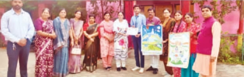 चित्रकला प्रतियोगिता में आशुतोष जाटव ने दिखाया हुनर, जिलास्तर के लिए हुआ चयन