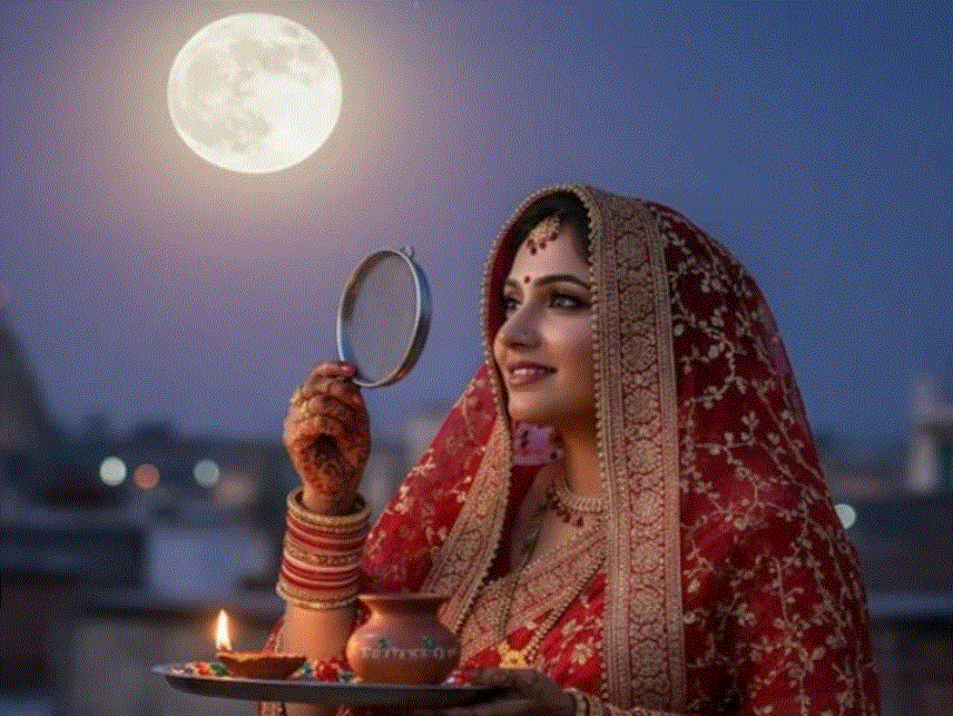 करवा चौथ का व्रत 29 अक्टूबर को, मुरैना में शाम 5:38 से 6:55 बजे तक पूजा का मुहूर्त