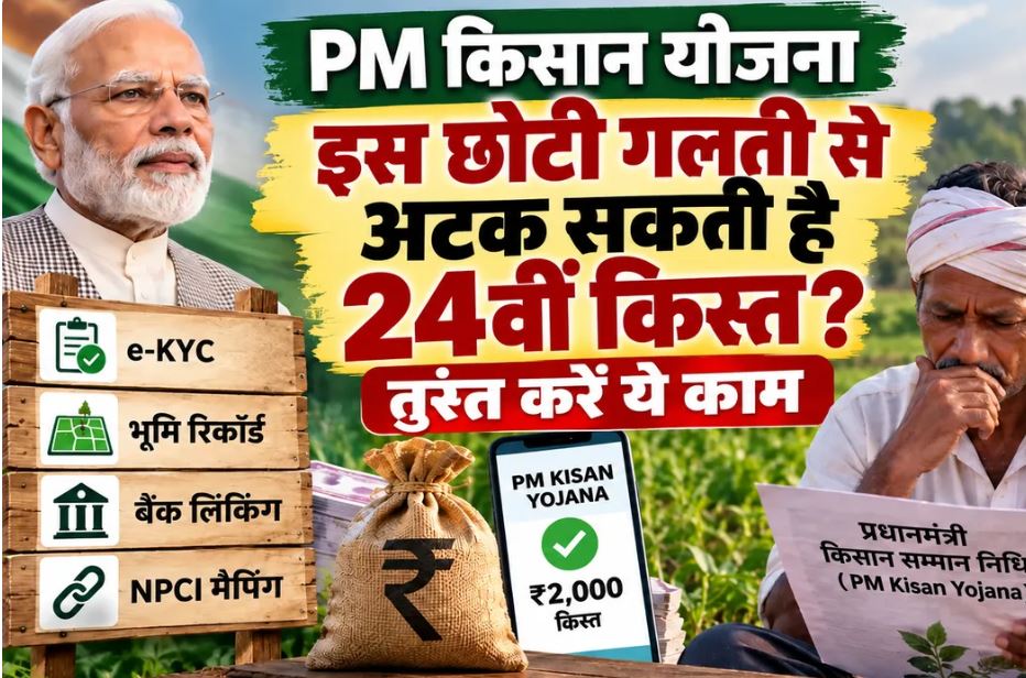 PM Kisan 24th Installment: अगली किस्त से पहले जाँचें e-KYC, बैंक खाता और भूमि रिकॉर्ड, अधूरी जानकारी से रुक सकता है भुगतान