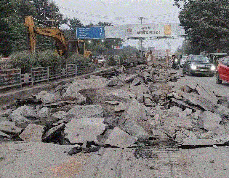 रीवा की 110 करोड़ की मॉडल रोड पर दोबारा खुदाई, निर्माण गुणवत्ता और खर्च पर स्थानीय लोगों ने उठाए सवाल