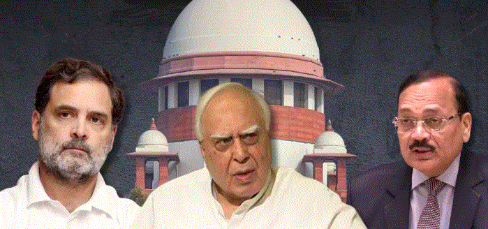 ‘मैं राहुल गांधी के लिए यहां हूं’, कपिल सिब्बल के कहते ही CJI की टिप्पणी—‘आचरण पर सफाई देनी होगी’