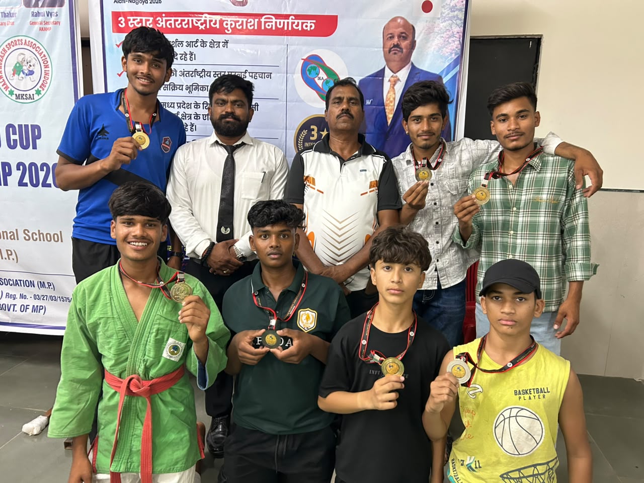 Dhar :कुराश चैंपियनशिप में धार के खिलाड़ियों का जलवा, 7 पदक जीतकर बढ़ाया जिले का मान