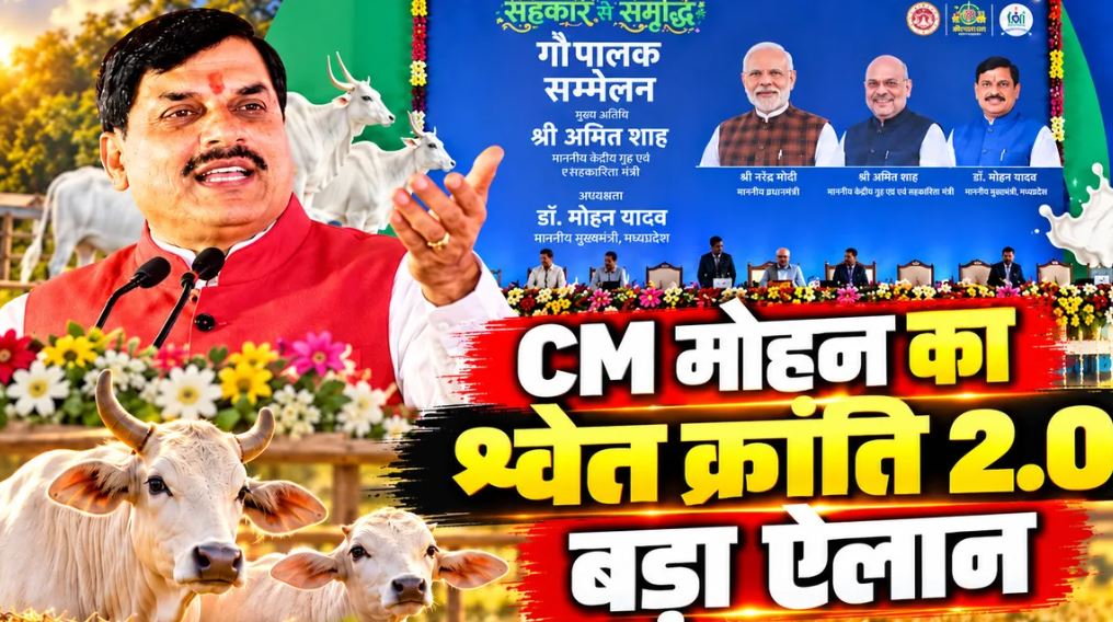गोपालक सम्मेलन में सीएम मोहन यादव बोले—मध्यप्रदेश में श्वेत क्रांति 2.0 की शुरुआत