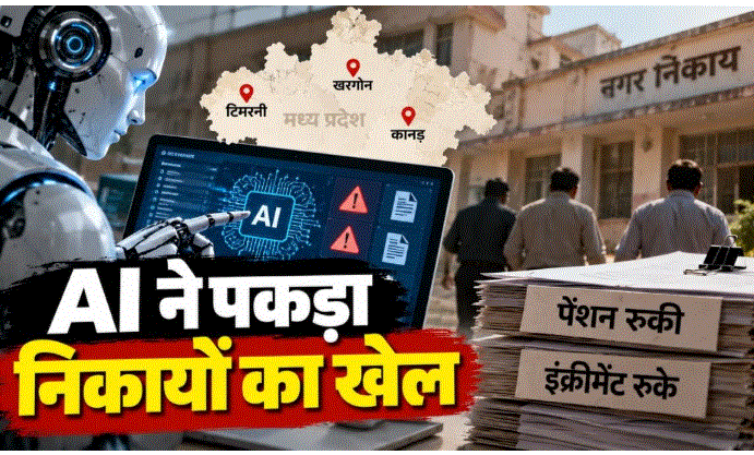 MP News: AI से जांच में नगरीय निकायों की गड़बड़ियां उजागर, टिमरनी और कानड़ के पूर्व CMO की पेंशन में कटौती