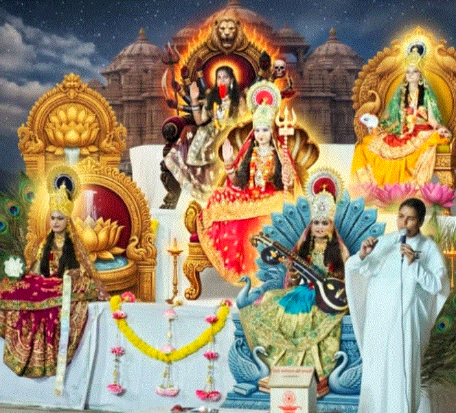 प्रतापगढ़ में ब्रह्माकुमारी संस्थान ने सजाईं देवी स्वरूपों की चैतन्य झांकियां