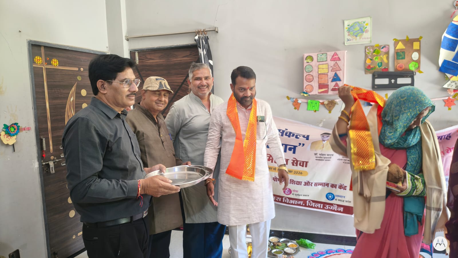 नागदा के 102 आंगनवाड़ी केंद्रों पर आंगन मिलन सेवा की गतिविधियां आयोजित