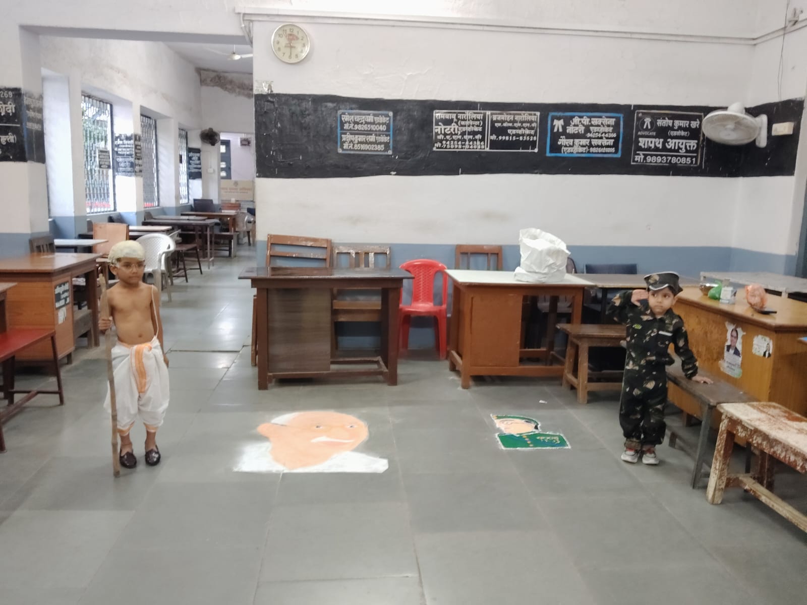 Sarangpur : गांधी जयंती पर उल्लास महोत्सव के तहत सारंगपुर में रंगोली एवं फैंसी ड्रेस प्रतियोगिता का आयोजन