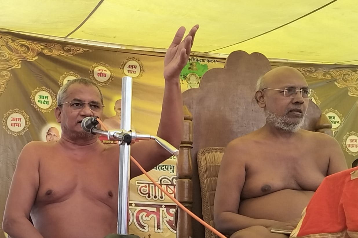Morena में आचार्यश्री उदारसागर का प्रवचन: सम्यग्दर्शन से बड़ा कोई कल्याणकारी तत्व नहीं