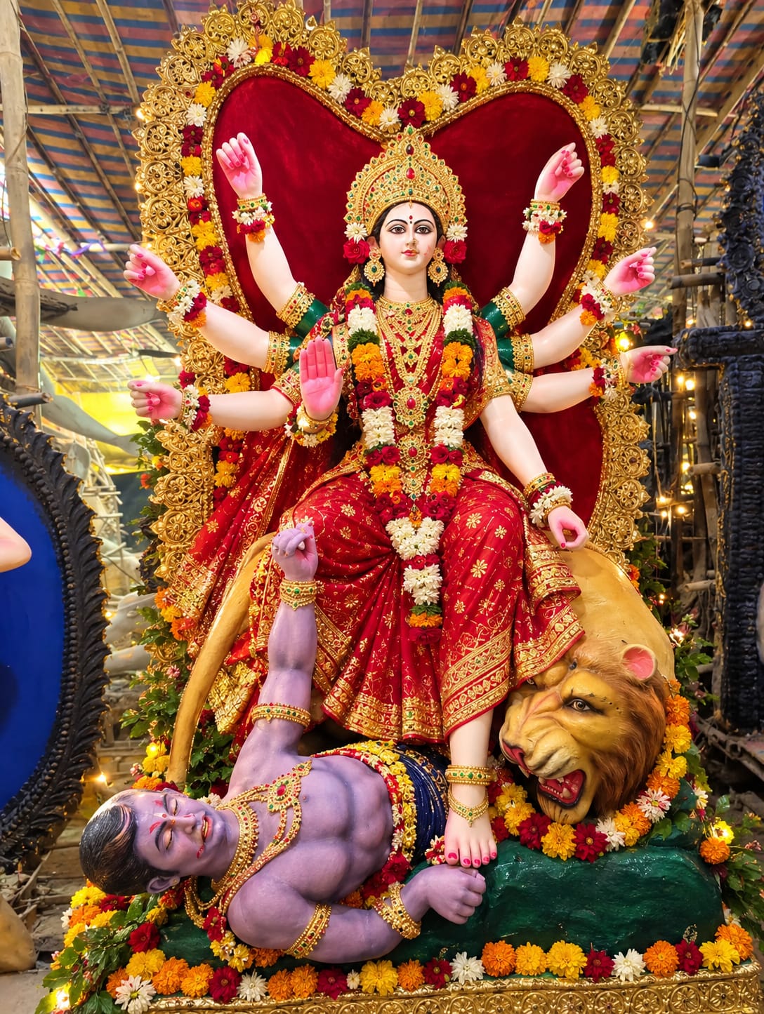 Sarangpur बस स्टैंड पर शारदीय नवरात्रि महोत्सव की तैयारियां अंतिम दौर में