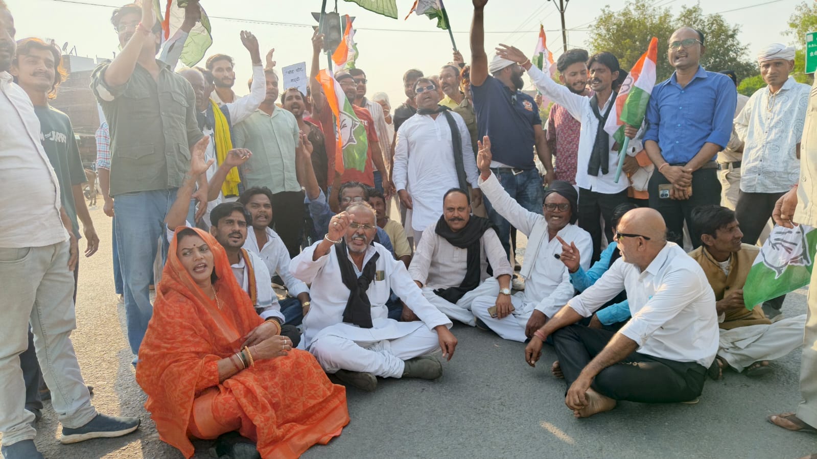 Nagod में कांग्रेस का प्रदर्शन, मुख्य चुनाव आयुक्त ज्ञानेश कुमार का पुतला दहन