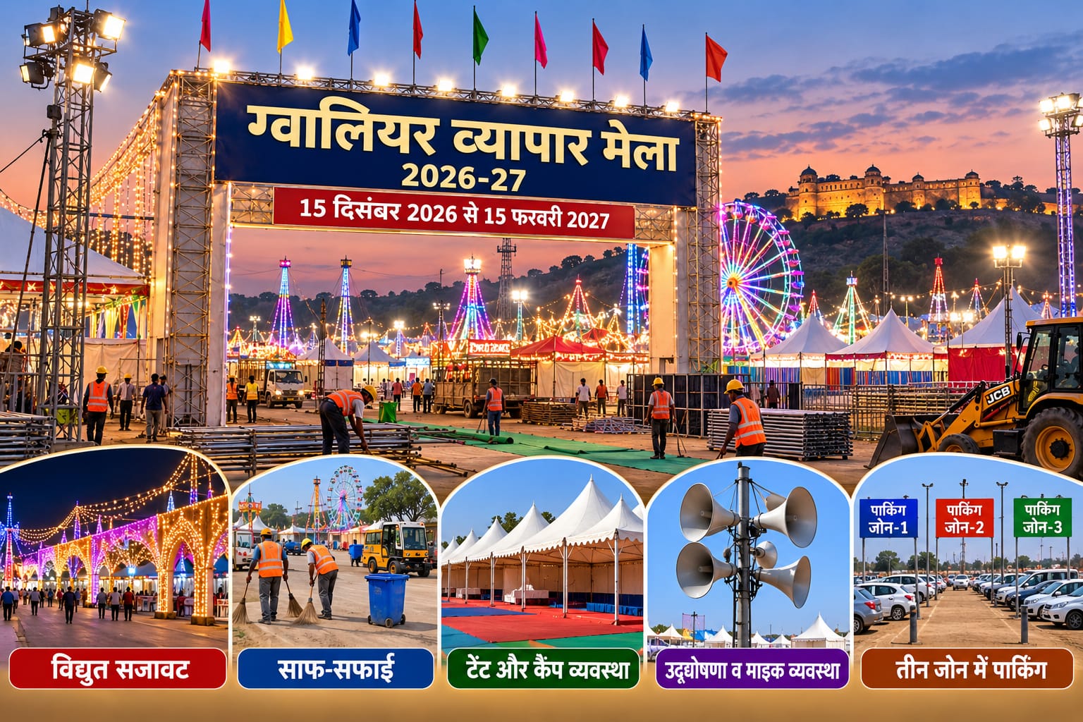 Gwalior व्यापार मेले की तैयारियां शुरू, पार्किंग से विद्युत सजावट तक के लिए टेंडर जारी