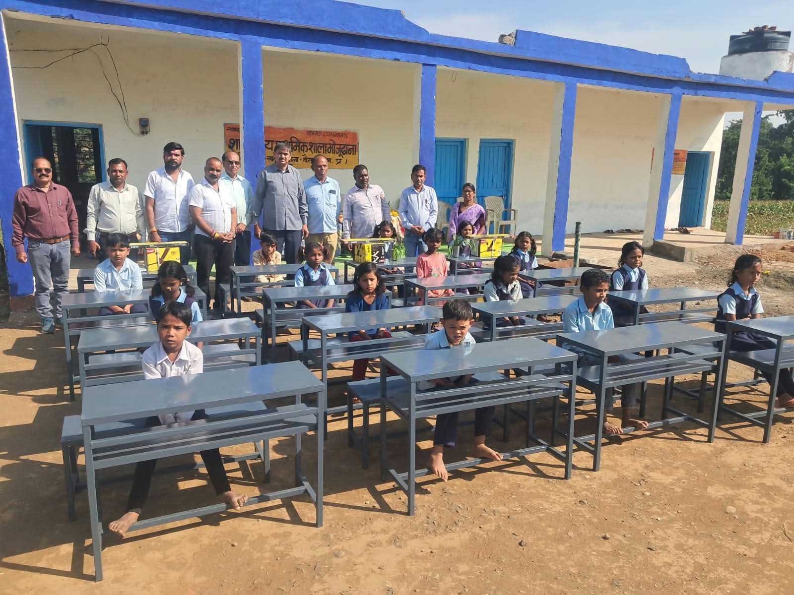 आठनेर : शिक्षा संजीवनी अभियान के तहत भोजूढाना स्कूल को मिली नई सौगात